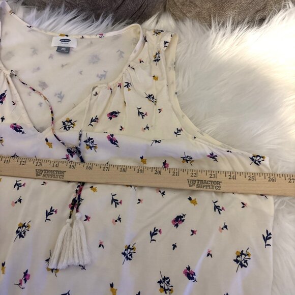 Old Navy Midi Dress Sleeveless Shift Style Plus Sz 2X Floral Cottage Lined - Picture 5 of 10